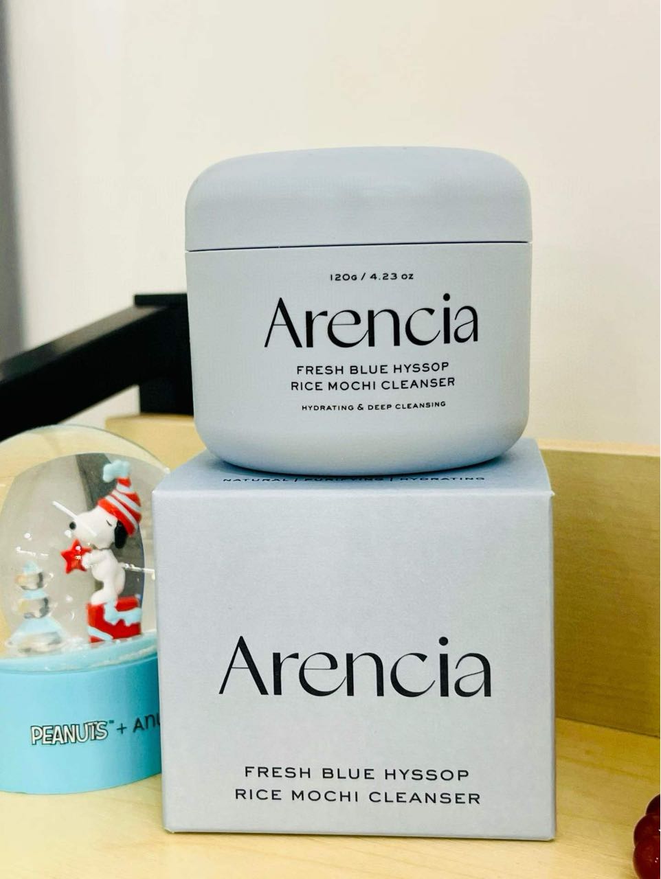 Arencia Fresh Blue Hyssop Rice Mochi Cleanser