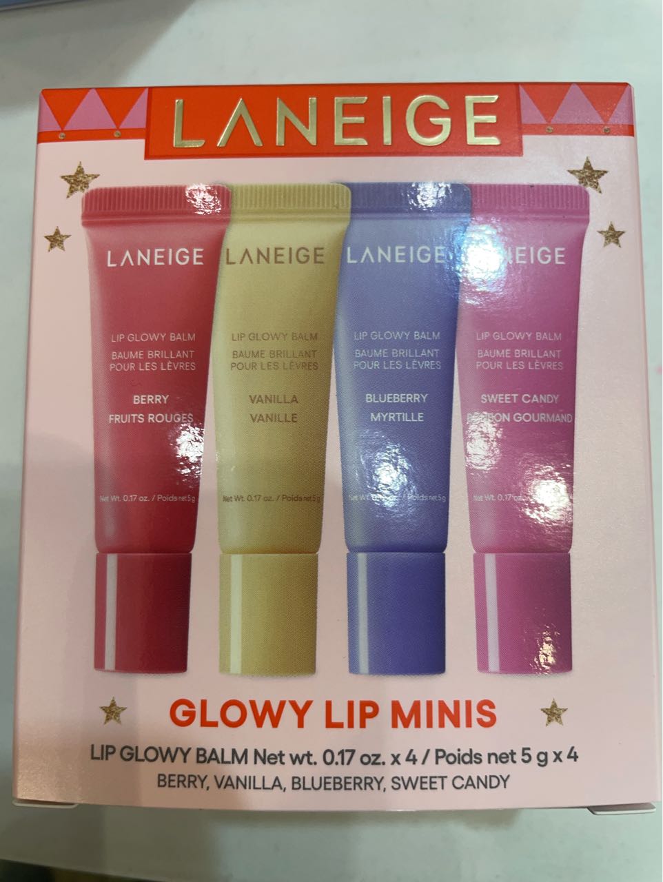 Laneige Glowy Lip Minis Set