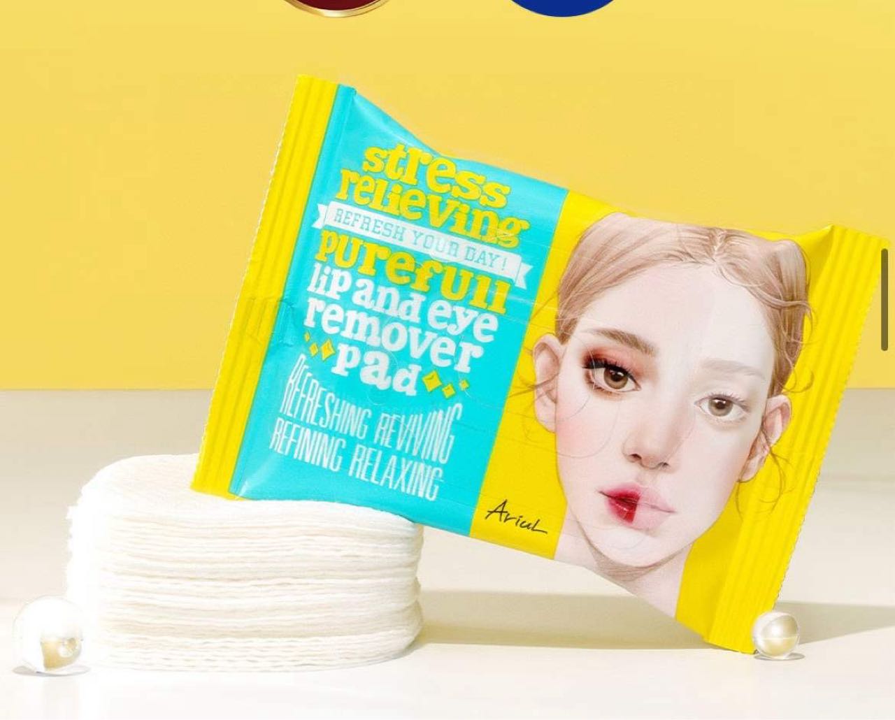 Ariul Stress Relieving Purefull Lip and Eye Remover Pad