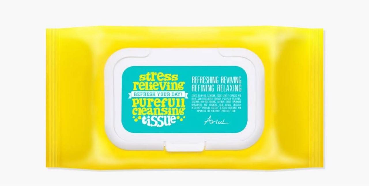 Ariul Stress Relieving Purefull Cleansing Tissue (Family Size Tub)