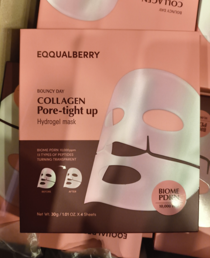 EQQUALBERRY Bouncy Day Collagen Pore-tight up Hydrogel Mask