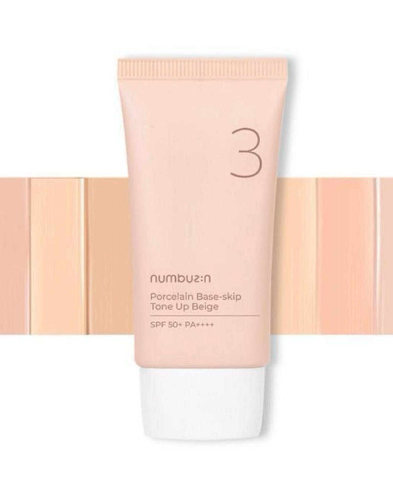 numbuz:n No.3 Porcelain Base-skip Tone Up Beige