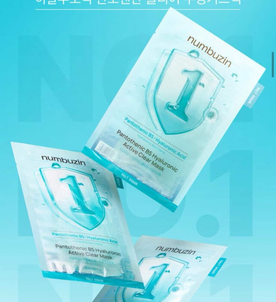 numbuz:n No.1 Pantothenic B5 Hyaluronic Active Clear Mask