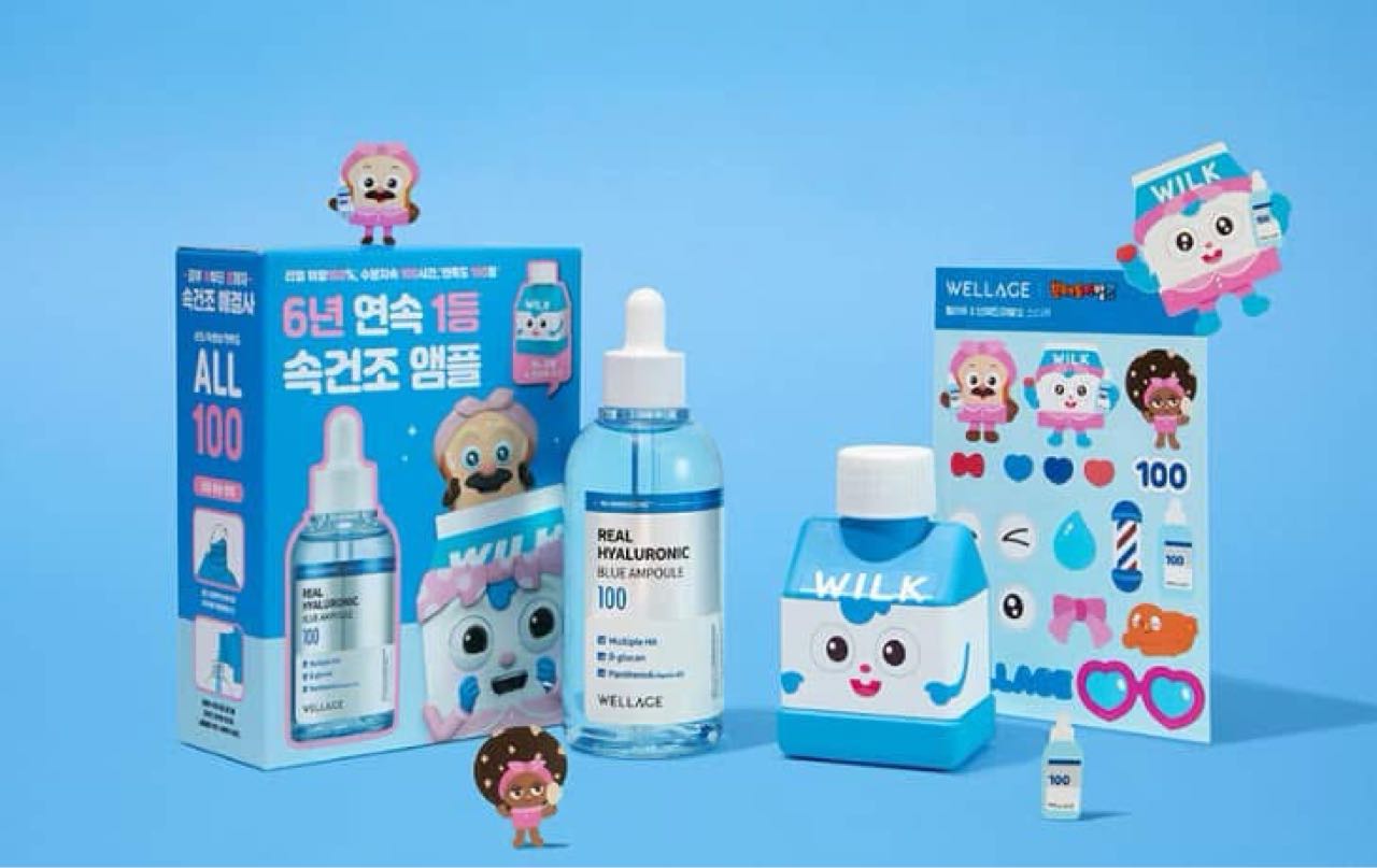 WELLAGE Real Hyaluronic Blue Ampoule (100ml)