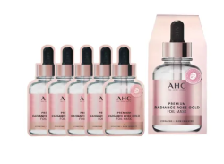 AHC Premium Rose Gold Essence Ampoule Serum 5 Bottles Set