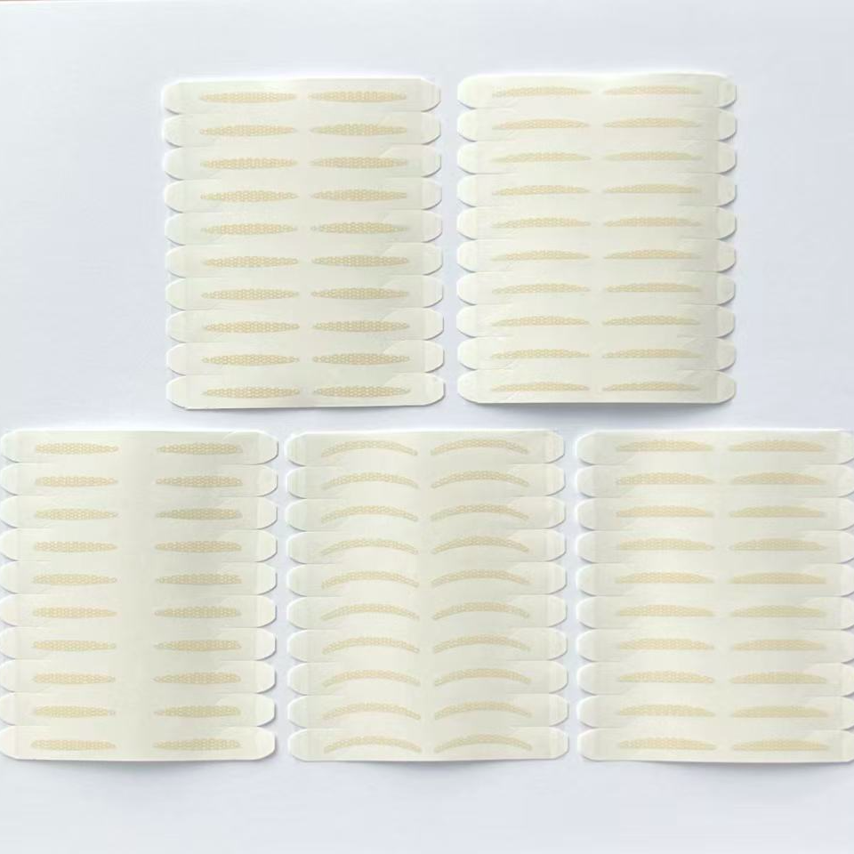 Handle-style mesh double eyelid tape